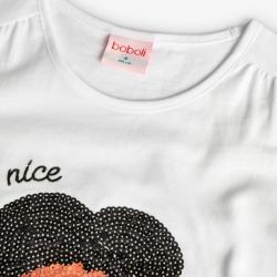 Camiseta chica detalle flor Boboli