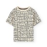 Camiseta punto para chico estampado letras Boboli