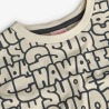 Camiseta punto para chico estampado letras Boboli
