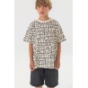 Camiseta punto para chico estampado letras Boboli