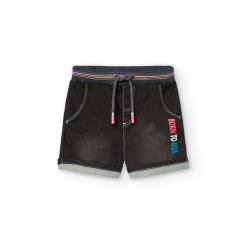 Bermuda punto denim niño...