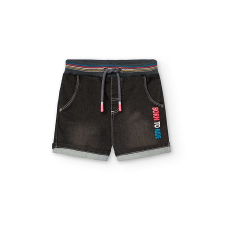 Bermuda punto denim niño Boboli