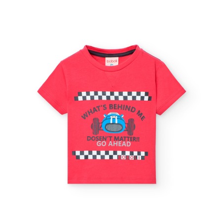 Camiseta punto carreras niño Boboli