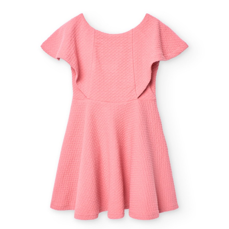 Vestido elastico brocado chica Boboli