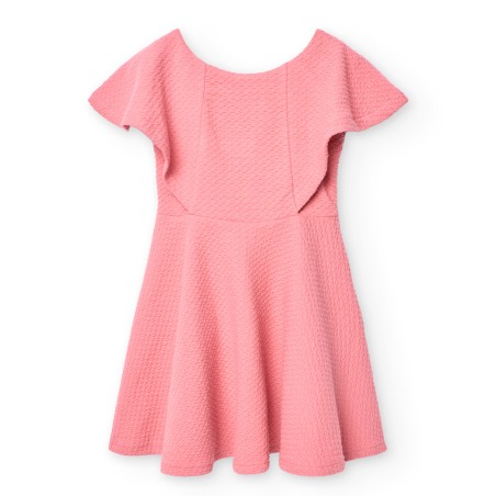 Vestido elastico brocado chica Boboli