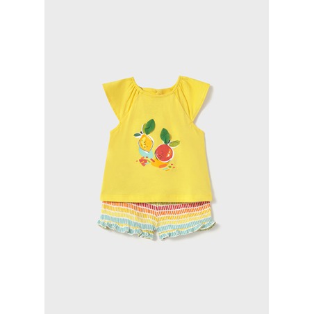 Conjunto frutas bebé niña Mayoral