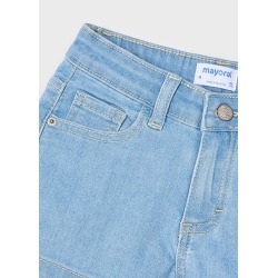 Pantalón corto vaquero básico niña Mayoral