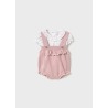 Conjunto peto tricot y blusa bebe niña Mayoral
