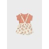 Conjunto peto y camiseta bebe niña mayoral