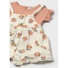 Conjunto peto y camiseta bebe niña mayoral