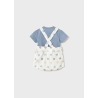 Conjunto peto bordado y camiseta bebe niño mayoral