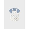 Conjunto peto bordado y camiseta bebe niño mayoral