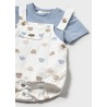 Conjunto peto bordado y camiseta bebe niño mayoral
