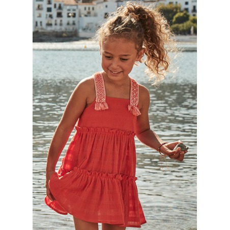 Vestido tirantes fantasía niña mayoral