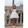 Vestido infantil ceremonia con entredos Nekenia