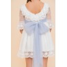 Vestido ceremonia lunar con volante La Ormiga