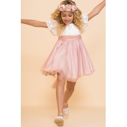 Vestido niña ceremonia tul bicolor La Ormiga
