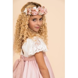 Vestido niña ceremonia tul bicolor La Ormiga