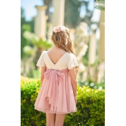 Vestido niña ceremonia tul bicolor La Ormiga