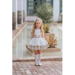 Vestido infantil volante...