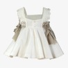 Vestido ceremonia lazos bebe Miranda