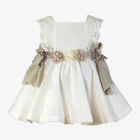 Vestido ceremonia lazos bebe Miranda