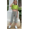 Conjunto niña top y pantalón rayas Vera