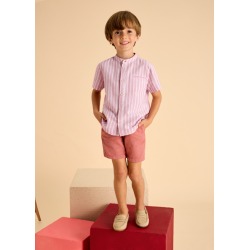 Camisa cuello mao con lino niño mayoral