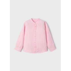 Camisa m/l cuello mao con lino niño mayoral