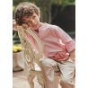 Camisa m/l cuello mao con lino niño mayoral