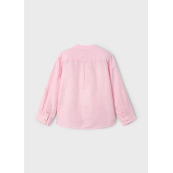 Camisa m/l cuello mao con lino niño mayoral