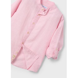 Camisa m/l cuello mao con lino niño mayoral