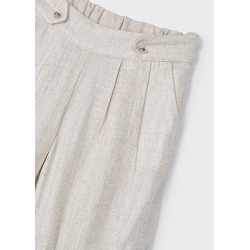 Pantalón fluido con lino niña mayoral