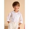 Camisa manga larga con lino niño Mayoral
