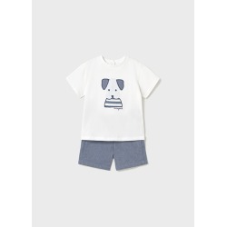 Conjunto camiseta perro bebé mayoral