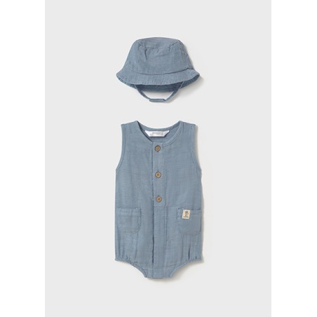 Pelele con gorro bebe niño mayoral