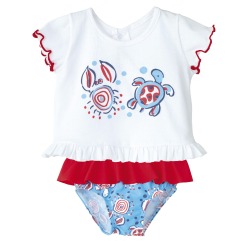 Conjunto Baño Océano bebe niña Calamaro