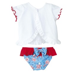 Conjunto Baño Océano bebe niña Calamaro