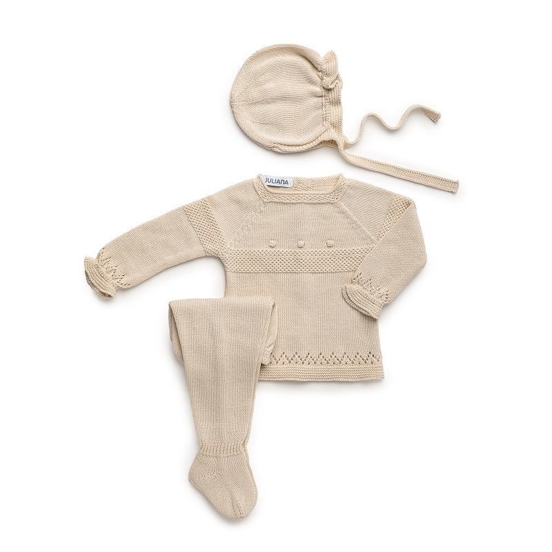 Conjunto bebe 3 piezas bodoques Juliana