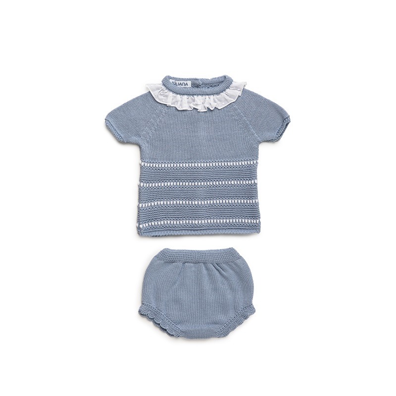 Conjunto ranita cuello plumeti Juliana