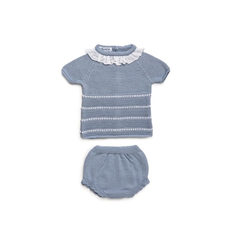 Conjunto ranita cuello plumeti Juliana