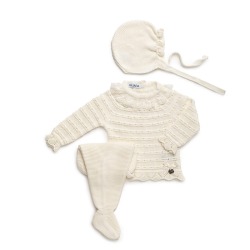 Conjunto bebe 3 piezas pasacintas Juliana