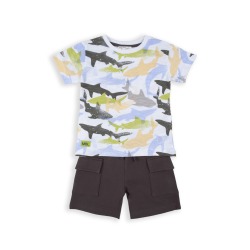 Conjunto niño estampado tiburones Babybol