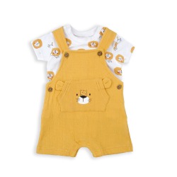 Peto con camiseta leon bebe...