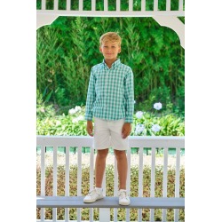 Camisa niño vichy verde La...