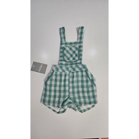 Peto vichy verde bebe niño La Ormiga