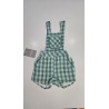 Peto vichy verde bebe niño La Ormiga