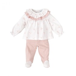 Conjunto polaina bebe niña...