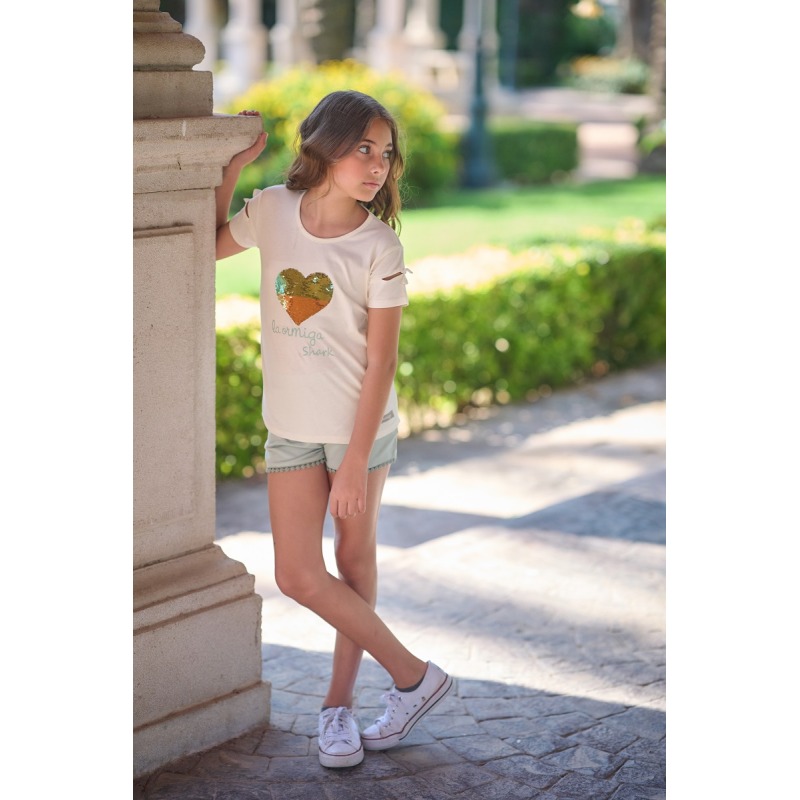 Conjunto niña corazón La Ormiga
