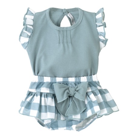 Conjunto Pololo Cuadros bebe niña Calamaro